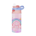 Axyaa Kids Stainless Steel Vacuum Thermos with Straw - 360ML Unicorn Design