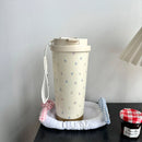 Axyaa Thermal Water Bottle with Filter Straw - Stainless Steel Tumbler Cup