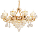 Axyaa Luxury Crystal Chandelier: Elegant Lighting for Living Room, Dining, and High-End Spaces