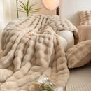 Axyaa Class A 480g Rex Rabbit Hair Blanket - Multi-functional Quilt Cover & Leisure Blanket