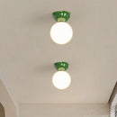 Axyaa Iron Glass LED Ceiling Light Modern Lamparas for Home Decor