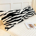 Axyaa Rabbit Plush Extended Pillowcase Milk Plush Strip Flannel Pillowcase