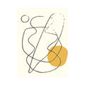 Minimalist Abstract Lines Plush Rug by Axyaa