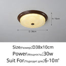 Axyaa Modern Walnut Crystal LED Ceiling Chandelier for Home Decor Lighting
