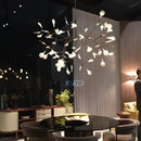 Axyaa Crystal Firefly LED Chandelier for Modern Glod Lighting in Living Room