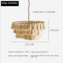 Axyaa Fela Tassel Chandelier: Bohemian Pendant Lamp, Creative Hanging Light