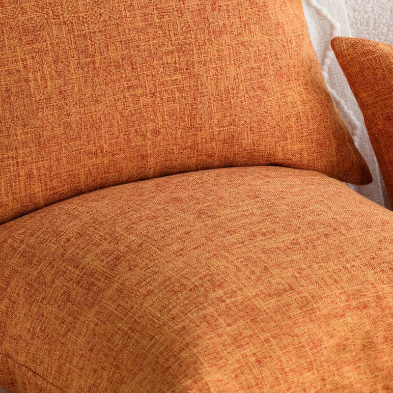 Axyaa Orange Cushion Cover 45x45 Modern Decorative Pillowcase for Home Sofa