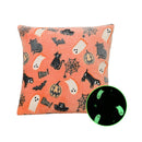 Axyaa French Velvet Halloween Pillowcase Cojines - Luminous Sofa Headboard Cushion Cover