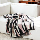 Axyaa Geometric Weighted Chunky Knit Blanket, Ultra Cozy for Fall/Winter, 50x78 Inch