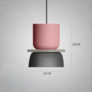 Axyaa Macaron Acrylic Pendant Light: High Quality, Colorful, Minimalist Chandelier for Living Room