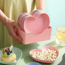 Axyaa Fruit Dish Set: Food Grade, Portable, Multi-function, No Fading Bone Dish