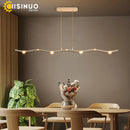 Axyaa Wave Chandelier: Adjustable LED Pendant Light for Living Room and Office