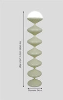 Axyaa Nordic Gourd LED Floor Lamp - Medieval Cream Style, Danish Designer Living Room Lighting