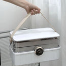 Axyaa Nail Polish Organizer - Lockable Container for Art, Crafts, Cosmetics, and More