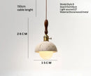 Axyaa Nordic Yellow Travertine LED Chandelier for Bedroom Living Dining Room