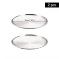 Axyaa Stainless Steel Round bone Spitting Dish Fruit Meat Tableware
