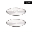 Axyaa Stainless Steel Round bone Spitting Dish Fruit Meat Tableware
