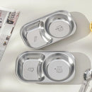 Axyaa Kids Stainless Steel Divided Food Plate - Mini Cute Fruit Dish