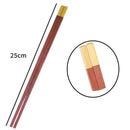 Axyaa 25cm Wooden Chopsticks Set with Premium Brass Head, Household Essential