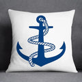 Axyaa Blue Mermaid Sailor Marines Polyester Pillowcase Home Office Decor
