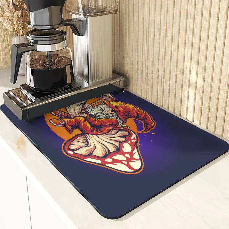 Axyaa Christmas Style Sink Mat, Coasters & Dining Table Accessories, English Letters Design
