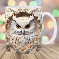 Axyaa Ceramic Owl Coffee Mug 11oz - Cute Owl Design Tea Cup