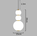 Axyaa Nordic Glass Balls Chandelier for Bedroom Restaurant Bar