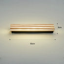 Axyaa Nordic Wood LED Wall Sconce: Up and Down Lamp for Bedroom, Living Room, Bathroom