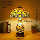 Axyaa Dragonfly Stained Glass Table Lamp: Tiffany Style Bedroom Nightstand Decor