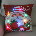 Axyaa LED Christmas Light Pillowcase 45cm - Super Soft Polyester Home Decor