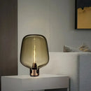 Axyaa Glass LED Desk Lamp: Modern Metal Art Table Light for Living Room Bedroom