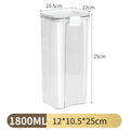 Axyaa Transparent Food Canister Kitchen Storage Box - Large Capacity, Sealed Jars