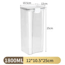 Axyaa Transparent Food Canister Kitchen Storage Box - Large Capacity, Sealed Jars