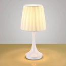 Axya LED Fabric Lampshade Table Lamp for Minimalist Bedroom & Dining Room