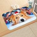 Axyaa Christmas Animal Print Door Mat - Non-Slip Home Decoration