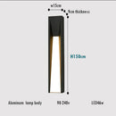 Axyaa Outdoor LED Wall Lamp Black Exterior Lighting AC110 220V for Patio Garden Entryway