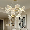 Axyaa Nordic Acrylic Petal Chandelier | Modern Home Decor Lighting