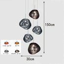 Axyaa Pendant Chandelier: LED Ceiling Lamp for Bedroom, Living Room Decor