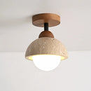 Axyaa Wabi Sabi Yellow Stone Pendant Ceiling Lamp for Hotel and Restaurant