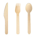 Axyaa Wooden Cutlery Set for Events & Parties