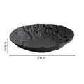Axyaa Stone Pattern Ceramic Dinner Plate Set - Restaurant Tableware