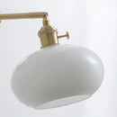 Axyaa Copper Glass LED Wall Lamps Pull Chain Switch Modern Stair Light Fixtures