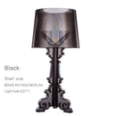 Axyaa Clear Acrylic Baroque Accent Table Lamp for Living Room or Bedroom