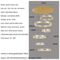 Axyaa Modern LED Pendant Lights Minimalism Dimmable Ceiling Chandelier Lighting