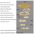 Axyaa Modern LED Pendant Lights Minimalism Dimmable Ceiling Chandelier Lighting