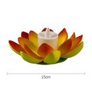 Axyaa Double Petal Lotus Night Light: Festive Floating Water Sensor Flower Color Light