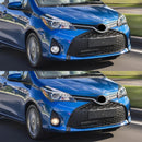 Axyaa Car Fog Lamps Halogen LED DRL Headlights for Toyota Yaris 2014-2017 US Model