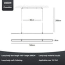 Axyaa Modern Minimalist LED Pendant Light for Living Room, Restaurant, and Bar