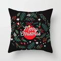 Axyaa Christmas Theme Pillowcase for Festive Sofa Decor and Holiday Gift