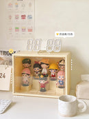 Axyaa Acrylic Display Cabinet for Popmart Blind Boxes - Large Capacity Dustproof Showcase
